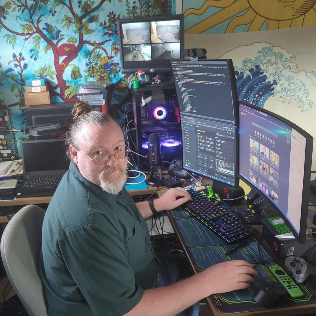 Tim at work